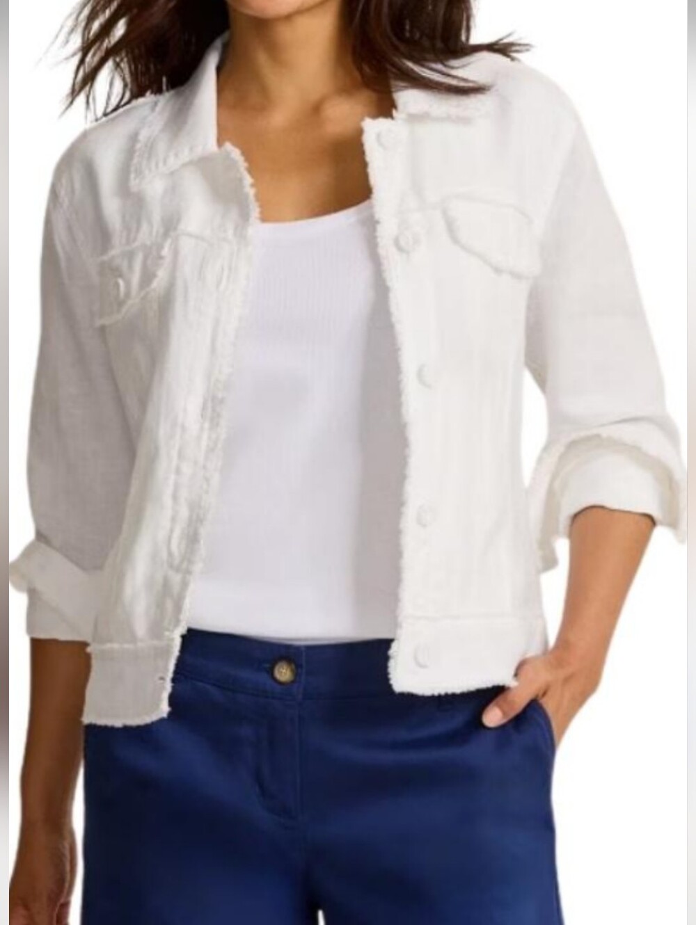 Tommy Bahama Two Palms Raw Edge  Linen Jacket